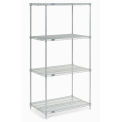 Nexel 21367C Nexel Chrome Wire Shelving, 36&quot;W x 21&quot;D x 74&quot;H