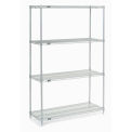 Nexel 21427C Nexel Chrome Wire Shelving, 42"W x 21"D x 74"H