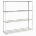 Nexel 21607C Nexel Chrome Wire Shelving, 60&quot;W x 21&quot;D x 74&quot;H