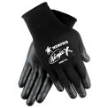Ninja X Bi-Polymer Coated Palm Gloves, Black, Large, 1 Pair