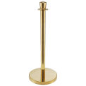 Global Industrial Portable Gold Finished 34&quot; H Post With Base