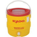 Beverage Cooler, Insulated, Yellow / Red, 3 Gallons