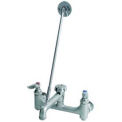 T&S Brass Rough Chrome Service Sink Faucet, B-0665-BSTR