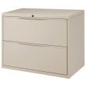 36&quot;W Premium Lateral File Cabinet, 2 Drawer, Putty