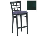 Bar Stool with Grid-Back, 17-1/2"W X 16"D X 41-1/2"H, Knockout Green - Pkg Qty 2