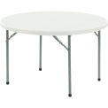 National Public Seating BT48R Folding Round Plastic Table, 48&quot;, White