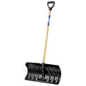 Union Tools 24&quot; Poly Blade Snow Pusher W/ Wood D-Grip Handle