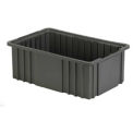 LEWISBins Divider Box, 16-1/2&quot; x 10-7/8&quot; x 6&quot;, Gray - Pkg Qty 4