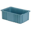 LEWISBins Divider Box, 16-1/2&quot; x 10-7/8&quot; x 6&quot;, Light Blue - Pkg Qty 8
