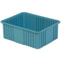 LEWISBins Divider Box, 22-3/8&quot; x 17-3/8&quot; x 8&quot;, Light Blue - Pkg Qty 4
