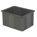 LEWISBins Divider Box, 22-3/8&quot; x 17-3/8&quot; x 12&quot;, Gray - Pkg Qty 3