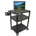 Audio Visual Cart, 32&quot; x 24&quot;, 400 lbs Capacity