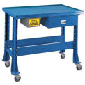 Tear-Down/Fluid Containment Bench, Portable, 48&quot;W X 32&quot;D, Monaco Blue