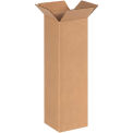 6&quot; x 6&quot; x 20&quot; Tall Cardboard Corrugated Box - Pkg Qty 25