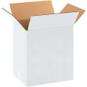 11-1/4&quot; x 8-3/4&quot; x 12&quot; White Cardboard Corrugated Box - Pkg Qty 25