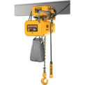 NER Electric Chain Hoist w/ Motor Trolley - 10' Lift, 1/8 Ton, 55 ft/min, 460V