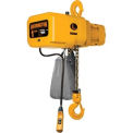 NER Electric Chain Hoist w/ Hook Suspension - 1-20' Lift, 1/2 Ton, 18 ft/min, 460V