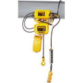 SNER Electric Chain Hoist w/ Motor Trolley - 15' Lift, 1 Ton, 7 ft/min, 115V