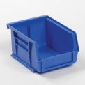 Plastic Stacking And Hanging Bin - Small Parts Storage - 4-1/8 x 5-3/8 x 3, Blue - Pkg Qty 24
