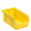 Plastic Storage Bin - Parts Storage Bin - 4-1/8 x 7-3/8 x 3, Yellow - Pkg Qty 24