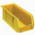 Plastic Storage Bin, 4-1/8 x 10-7/8 x 4, Yellow - Pkg Qty 12