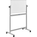 Mobile Reversible Magnetic Whiteboard, 36&quot;W X 24&quot;H
