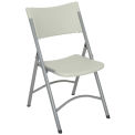 Global Industrial Blow Molded Resin Folding Chair, Gray - Pkg Qty 4