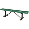 Global Industrial 6'L Expanded Metal Mesh Flat Bench, Green