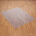 Chair Mat for Hard Floor, 46&quot;W x 60&quot;L, Straight Edge