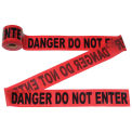Johnson Level & Tool 3322 Danger Do Not Enter Tape, 300' X 3&quot;, Red, 1 Roll