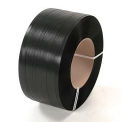 Global Industrial Polypropylene Strapping, 5/8&quot;W x 5400'L x 0.030&quot; Thick, 8&quot; x 8&quot; Core, Black