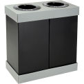 Safco&#174; 2-In-1 Disposable Recycling Center, (2) 28 Gallon, Corrugated Plastic