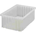 Global Industrial Clear-View Dividable Grid Container, 16-1/2 x 10-7/8 x 6 - Pkg Qty 8
