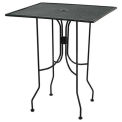 36&quot; Square Bar Height Table Black With Butterfly Legs