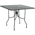 30" Square Table Black With Butterfly Legs