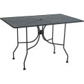 30&quot; x 48&quot; Rectangular Table Black With Butterfly Legs