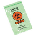 6&quot; x 9&quot; Reclosable 3-Wall Specimen Transfer Bag (Biohazard), Green Tint, Pkg Qty 1000