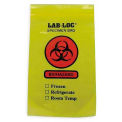 6&quot; x 9&quot; Reclosable 3-Wall Specimen Transfer Bag (Biohazard), Yellow Tint, Pkg Qty 1000