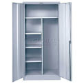 Combination Cabinet, 36&quot;W x 18&quot;D x 78&quot;H, Platinum, Assembled