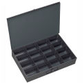 DURHAM Compartment Box - 13-1/4x9-1/4x2&quot; - (16) Compartments - With Fixed Dividers - Pkg Qty 6