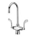 Zurn Double Lab Faucet with 5-3/8&quot; Gooseneck and 4&quot; Wrist Blade Handles - Lead Free, Z826B4-XL