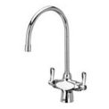 Zurn Double Lab Faucet with 8&quot; Gooseneck and Lever Handles - Lead Free, Z826C1-XL