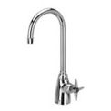 Zurn Single Lab Faucet with 5-3/8&quot; Gooseneck and Four Arm Handle - Lead Free, Z825B2-XL