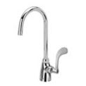 Zurn Single Lab Faucet with 5-3/8&quot; Gooseneck and 4&quot; Wrist Blade Handle - Lead Free, Z825B4-XL