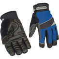 Waterproof Work Glove, Waterproof Winter w/ Kevlar&#174;, Blue/Black, XL, 1 Pair
