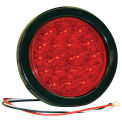Buyers 5624118 4&quot; Round 18 Led Red Stop-Turn Tail Light W/ Grommet & Plug