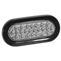 Buyers SL65CO 6-1/2&quot; Oval Recessed Clear Strobe Light