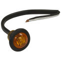 Buyers 5627523 3/4&quot; Round 3 Led Amber Marker Light W/ Grommet & Plug