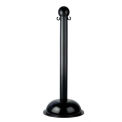 Mr. Chain 99903 Heavy Duty Plastic Stanchion, Black W/ C-Hooks