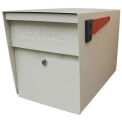 Locking Security Curbside Mailbox, White